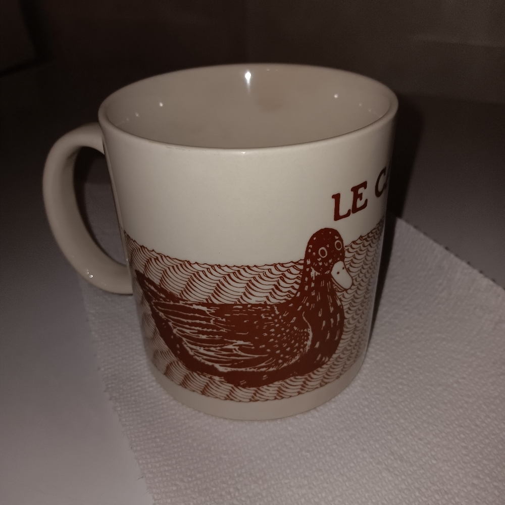 Taylor & Ng Mug Le Canard Duck Brown and Ivory Mug 1979 Vintage - Picture 2 of 7